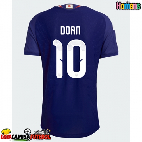 Camisa de Futebol Japão Ritsu Doan #10 Equipamento Principal Mundo 2026 Manga Curta